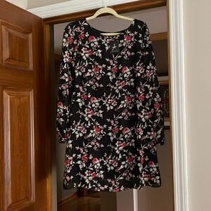 Floral Long Sleeved Dress 
